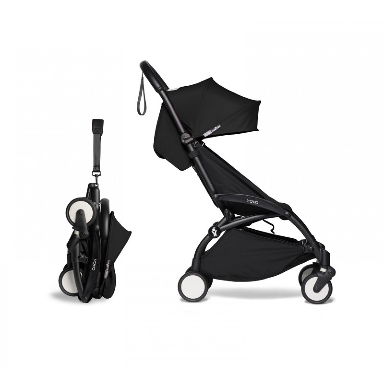 Complete BABYZEN stroller YOYO2  0+ and 6+ | Black Chassis Black